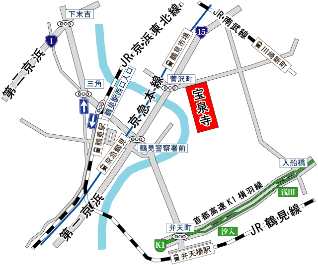 宝泉寺アクセス地図